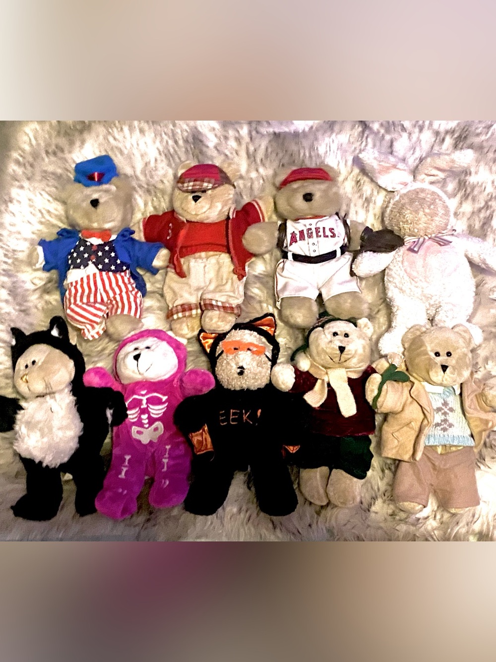 Vintage Starbucks Bearista Plush Bears Lot Of  9- RARE